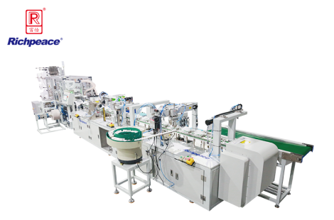 富怡全自動罩杯口罩生產線 （外鼻夾、呼吸閥、上帶卡、加海綿圈）