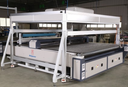 部分醫用床墊保護墊/枕頭套的絎縫、裁切一體激光裁床